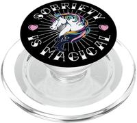 Unicorn Tattoo Art Sobriety is Magical NA AA Recovery Gift PopSockets PopGrip per MagSafe