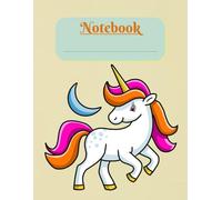 Unicorn Theme Notebook Light Pastel Yellow for kids, girls, teens and women/Gift For Unicorn lovers: 8.5x11 inches/120 pages/wide ruled/ matte finish ... yellow colour/magical unicorn stationery