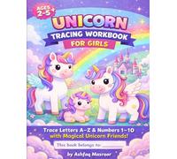 Unicorn Tracing Workbook for Girls: Tracing