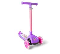 Unicorn Trail Twist - Monopattino per bambini, viola e rosa, manubrio pieghevole, ruote luminose, altezza massima 78,3 cm, carico massimo 50 kg, per ragazzi e ragazze dai 3 anni in su