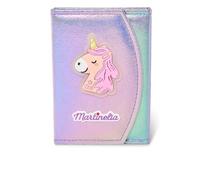 Unicorn Travel Wallet Cofanetto Make-Up con Ombretti, Fard, Lucidalabbra e Glitter per Bambine Amanti del Fantastico e degli Unicorni - Varzi dal 1956
