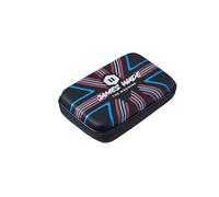 Unicorn Ultra James Wade - Custodia per Freccette, Design Elegante Nero con Design Stilizzato Union Jack del Regno Unito, Spazio Extra per ricambi e Accessori, Interno in Schiuma per Contenere e