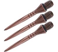 Unicorn Volute Swytch Converta - Punte di Ricambio per Freccette con Punta in Acciaio, Rivestimento in Titanio Rosso, Impugnatura a 4 scanalature, 27 mm, 3 per Confezione