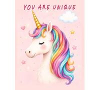 Unicorn Writing Notebook for Girls Ages 5-10 | Cute Lined Journal for School, Home & Creative Writing | Dream & Shine Collection | Yahandi Stiles
