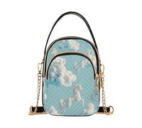 Unicorni 3d Nuvola Bianco Design alla moda cinturino borse a tracolla per le donne con multi tasche borsa a mano per le donne per la corsa