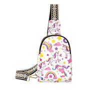 unicorni alla moda Nuvole Star Cartoon colorato corpo fanny pack antifurto crossbody fanny pack per il giorno pack, unicorni, nuvole, stella, cartone animato, colorato