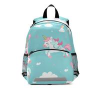 Unicorni Colorati Arcobaleno Magico Zainetto per L'asilo 3-8 Anni,Zaino Scolastico per Bambini e Bimbi Piccoli,Motivo Cartone Animato
