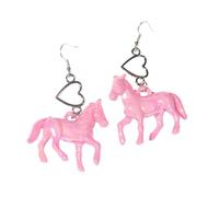 Unicorni E Cuore Orecchini Acrilico Ponies Stili Orecchio Pendenti Orecchini Leggeri Accessori Per Gli Amanti Della Moda