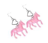 Unicorni E Cuore Orecchini Acrilico Ponies Stili Orecchio Pendenti Orecchini Leggeri Accessori Per Gli Amanti Della Moda