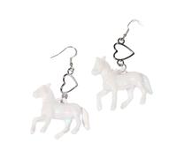 Unicorni E Cuore Orecchini Acrilico Ponies Stili Orecchio Pendenti Orecchini Leggeri Accessori Per Gli Amanti Della Moda