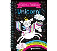 Unicorni. Gratta e colora. Ediz. a colori. Ediz. a spirale. Con matita di legno