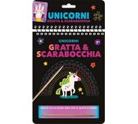 Unicorni. Gratta e scarabocchia. Ediz. a colori. Ediz. a spirale. Con matita di legno