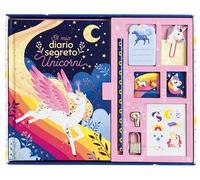 Unicorni. Il mio cofanetto segreto. Ediz. a colori. Con 1 graffetta, 1 matita, 1 gomma, 1 braccialetto, 1 lucchetto e 2 chiavi. Con Adesivi