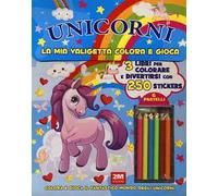 Unicorni. La mia valigetta colora e gioca. Con adesivi. Ediz. a colori. Con 6 pastelli
