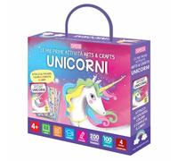 Unicorni. Le mie prime attività arts & crafts. Ediz. a colori. Con bastoncino da ricalco. Con 4 fondali. Con 200 trasferibili. Con 100 Adesivi