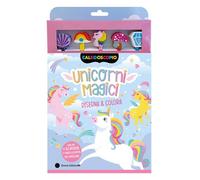 Unicorni magici. Ediz. illustrata. Con 5 gomme per cancellare. Con 5 matite