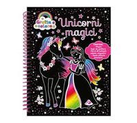 Unicorni magici. Gratta e colora. Ediz. a colori. Ediz. a spirale. Con matita di legno