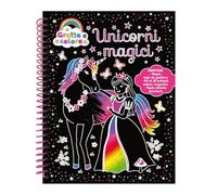 Unicorni magici. Gratta e colora. Ediz. a colori. Ediz. a spirale. Con matita di legno