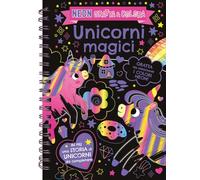 Unicorni magici. Neon gratta e colora. Ediz. a colori. Ediz. a spirale. Con matita di legno