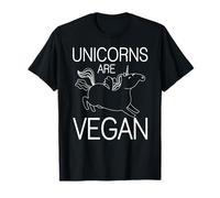 Unicorni Sono Vegani Umorismo Magico Vegetale Maglietta