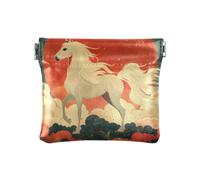 Unicorni Ukiyo-e Style Moda Piccolo Portamonete In Pelle Comodo Mini Cambiamento Portafoglio Tasca Moneta per Uomini Donne Viaggi para monedas