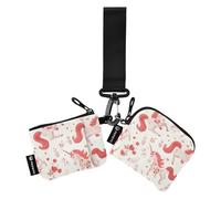Unicorni Vintage San Valentino Pesca Portamonete da Donna Porta Carte Carino Moda Portachiavi Portafoglio Cambiare Borsa con Tasca con Cerniera per Uso Quotidiano 2 Pz de crédito para Hombre