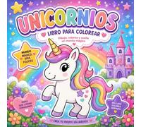 UNICORNIOS: Libro para colorear