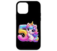 Unicorno 5° compleanno design per ragazze amanti degli unicorni Custodia per iPhone 12 mini