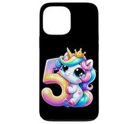 Unicorno 5° compleanno design per ragazze amanti degli unicorni Custodia per iPhone 13 Pro Max