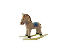 Unicorno a dondolo con effetti sonori - marrone