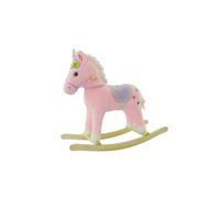 Unicorno a dondolo con effetti sonori - rosa (74 × 28 × 65 cm)