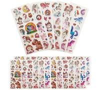 Unicorno Adesivi 3D per Bambini 450+ - Stickers Puffy per Regali Gratificanti, Scrapbooking, Collezioni Festa a Tema (30 Fogli)