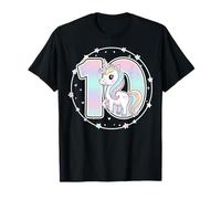 Unicorno Arcobaleno 10° Compleanno Celebrazione Maglietta