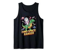 Unicorno Astronauta Cavalcando T Rex Dinosauro nello Spazio Dino Canotta