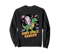 Unicorno Astronauta Cavalcando T Rex Dinosauro nello Spazio Dino Felpa