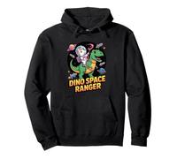 Unicorno Astronauta Cavalcando T Rex Dinosauro nello Spazio Dino Felpa con Cappuccio