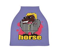 Unicorno Blu Cavallo Nero Auto per Bambini Passeggino Tettoia Copri Seggiolino Copertura Infermieristica per L'Allattamento Al Seno All-In-1 Morbido Traspirante Elastica Tettuccio
