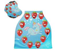 Unicorno Blu Fragola Passeggino Tettoia Copri Seggiolino Copertura Infermieristica Auto per Bambini per L'Allattamento Al Seno Morbido Traspirante Elastica Tettuccio