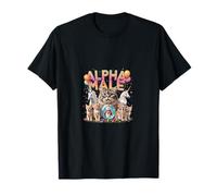 Unicorno Carino Animale Alfa Maschio Maglietta