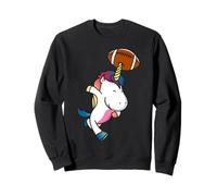 Unicorno Che Gioca a Calcio Sportivo Divertente Unicorno Calcio Felpa