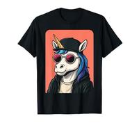 Unicorno che indossa occhiali da sole uomo donna grafica unicorno Maglietta
