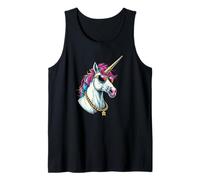 Unicorno con occhiali da sole, divertente capo ribelle hip unicorno Canotta