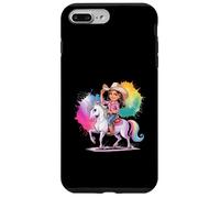 Unicorno creatura di favola con cowgirl Custodia per iPhone 7 Plus/8 Plus