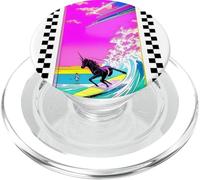 Unicorno da surf retrò anni '90 PopSockets PopGrip per MagSafe