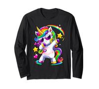 Unicorno Dabbing Amante degli Animali mitici Simpatici unicorni Maglia a Manica