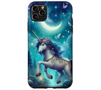 Unicorno della foresta incantata sotto un cielo stellato Custodia per iPhone 11 Pro Max