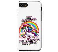 Unicorno divertente arcobaleno umorismo non giusto design sarcastico Custodia per iPhone SE (2020) / 7/8