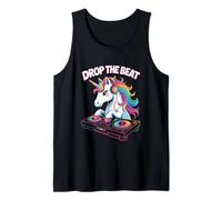 Unicorno DJ Drop The Beat Animale Festa Canotta