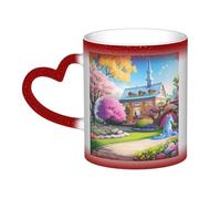Unicorno fiaba uomo e donna divertente regalo magico morphing tazze 11oz ceramica termica cue tazze da caffè