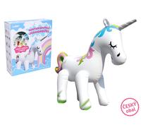 Unicorno gonfiabile con spruzzo d’acqua 220 × 160 × 80 cm - confezione in ceco